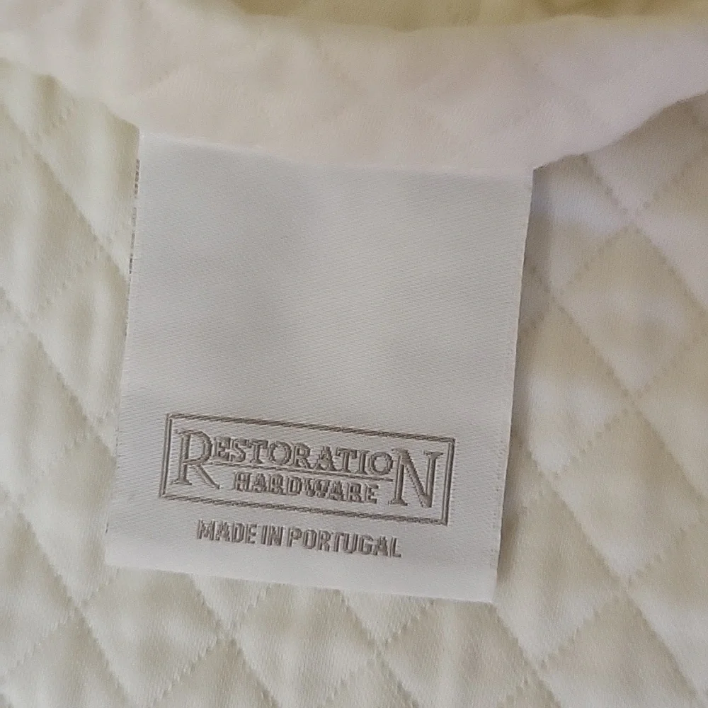 Restoration Hardware Diamond Matelasse Euro Sham